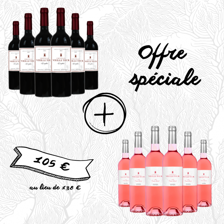 Offre spéciale 6 Exception et 6 Clairet (au tarif préférentiel de 105 € au lieu de 138€)