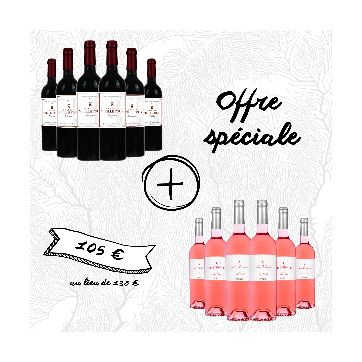 Offre spéciale 6 Exception et 6 Clairet (au tarif préférentiel de 105 € au lieu de 138€)