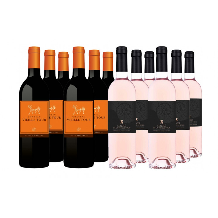 Pack d'été "Signature" rouge et rosé